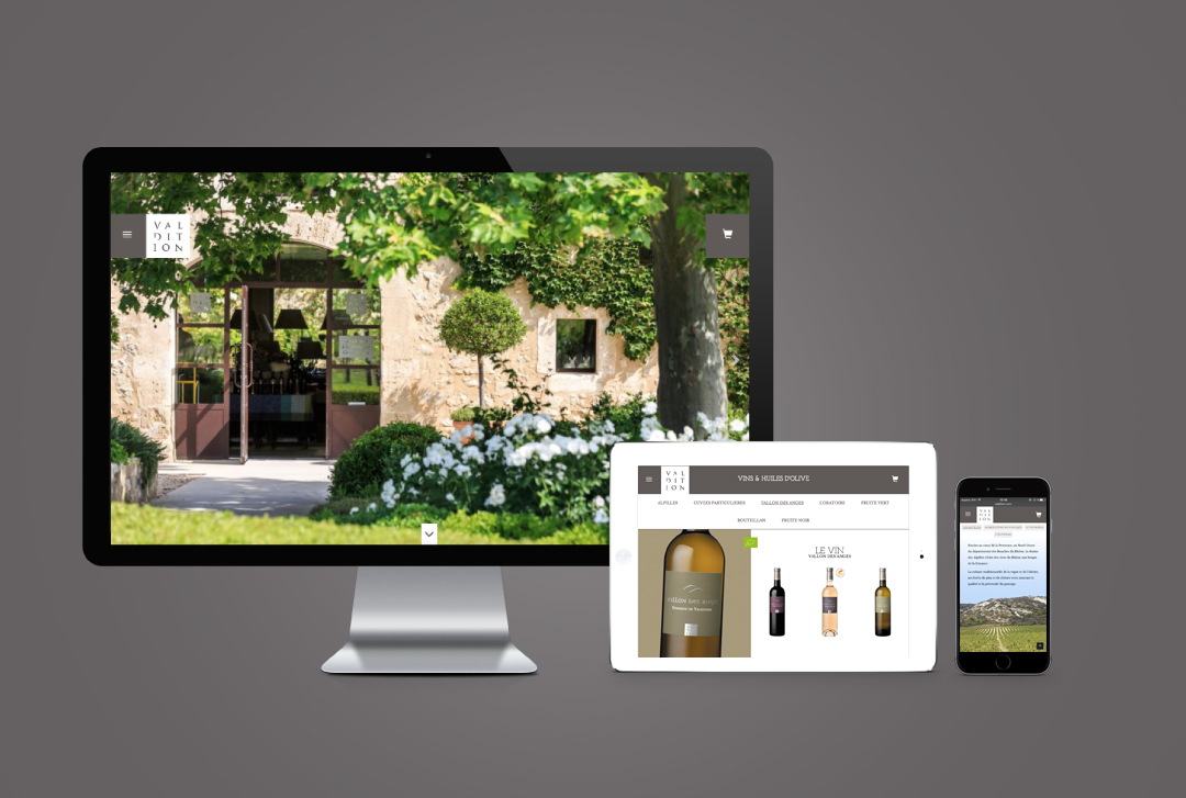 site-internet-domaine-de-Valdition-gamme-creation-la-bonne-etoile-agence-communication-avignon